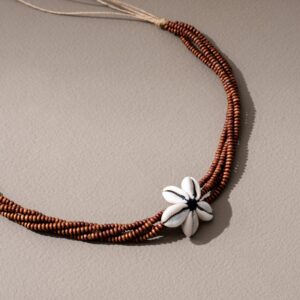 Cowry Shell and Wooden Beads choker